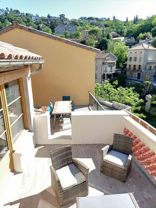 Grand Gîte terrasses Largentière Esterno foto