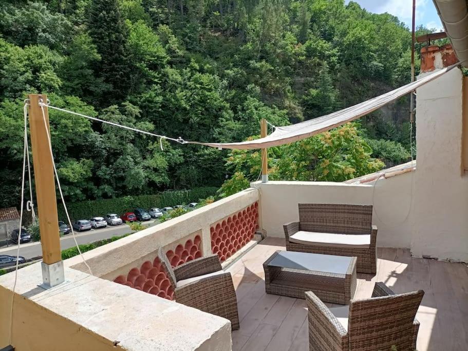 Grand Gîte terrasses Largentière Esterno foto